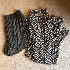 Lot of 2: Patterned summer pants